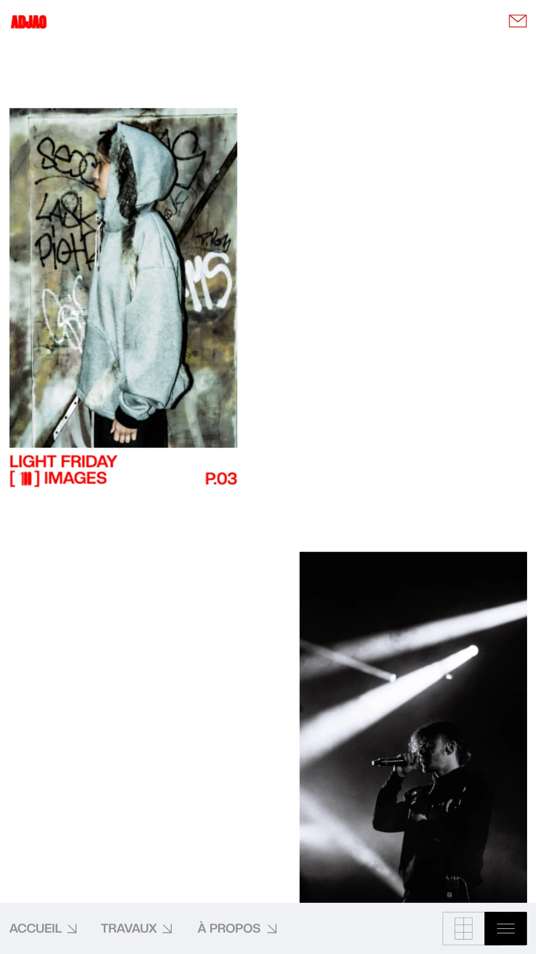 a screenshot of adjao's mobile site 3