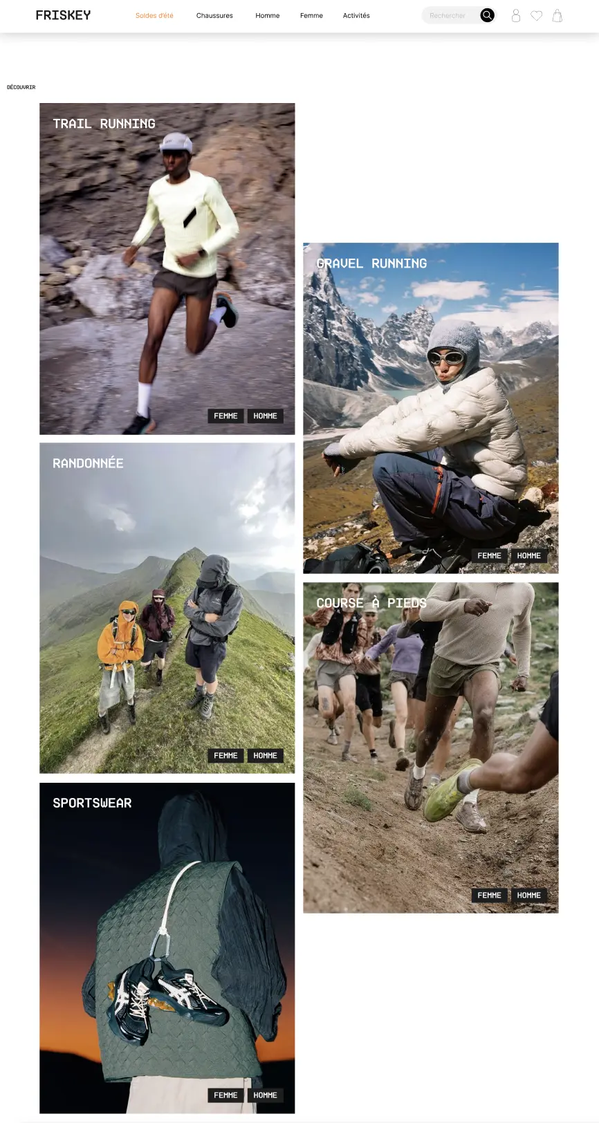 a screenshot of friskey's responsive
